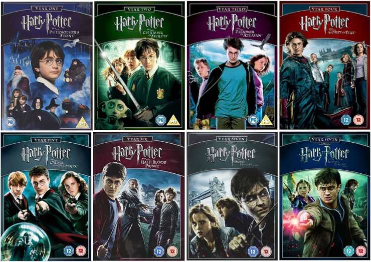 Gli otto film della saga di Harry Potter