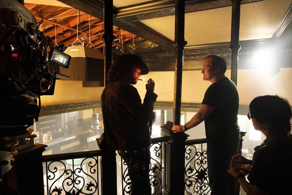 Tarantino sul set di C'era una volta a... Hollywood
